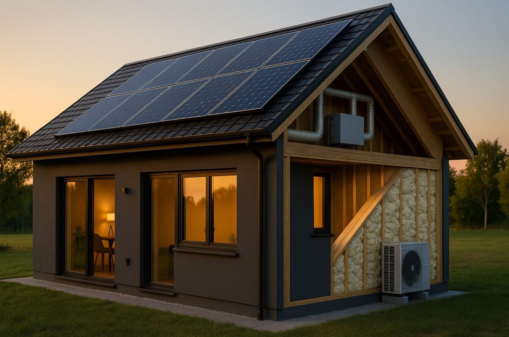 casa nzeb izolata cu spuma